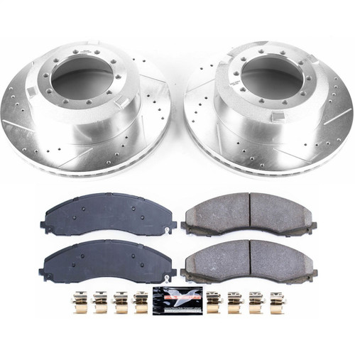 PowerStop K7424 - Power Stop 17-22 Ford F-550 Super Duty Rear Z23 Evolution Brake Kit