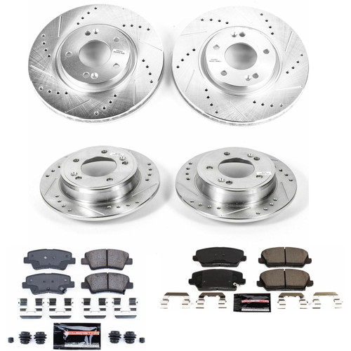 PowerStop K7583 - Power Stop 16-17 Hyundai Veloster Front & Rear Z23 Evolution Sport Brake Kit