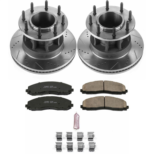 PowerStop K7669 - Power Stop 17-22 Ford F-350 Super Duty Front Z23 Evolution Brake Kit