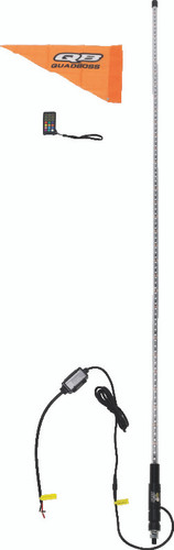 QuadBoss 609666 - Qb 6Ft Clear Sngle Whip Bt