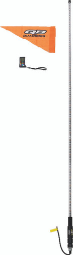 QuadBoss 609662 - Qb 6Ft Clear Sngl Whip Rmte