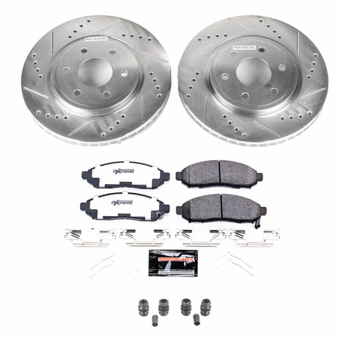 PowerStop K8325-36 - Power Stop 2019 Nissan Frontier Front Z36 Truck & Tow Brake Kit