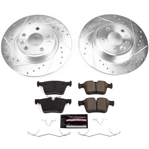 PowerStop K8109 - Power Stop 2018 Jaguar E-Pace Rear Z23 Evolution Sport Brake Kit