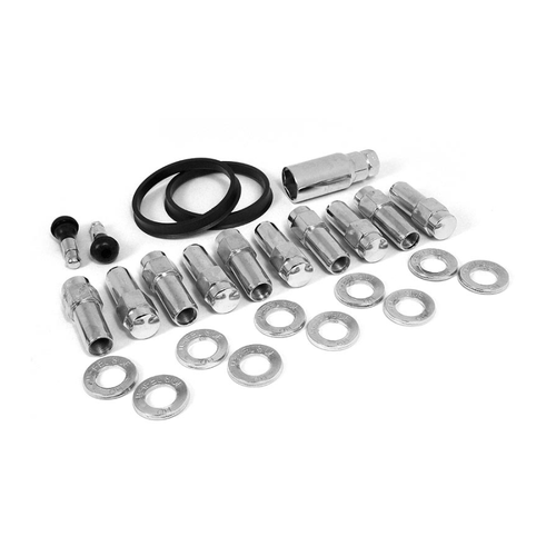 Race Star 601-1414-10 - 7/16in GM Closed End Deluxe Lug Kit - 10 PK