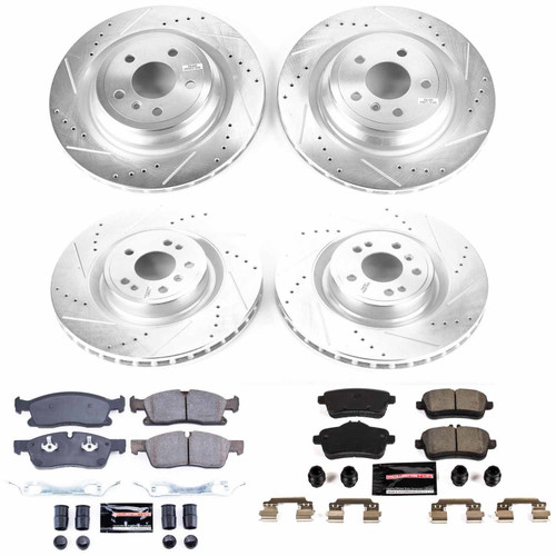PowerStop K8353 - Power Stop 16-17 Mercedes-Benz GLE400 Front & Rear Z23 Evolution Sport Brake Kit