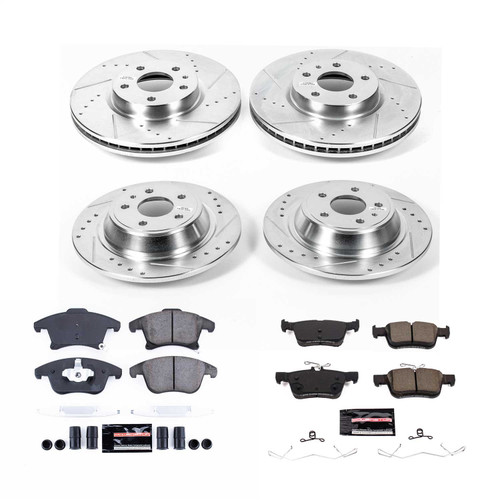 PowerStop K8532 - Power Stop 2020 Ford Fusion Front & Rear Z23 Evolution Sport Brake Kit PowerStop K8532 - Power Stop 2020 Ford Fusion Front & Rear Z23 Evolution Sport Brake Kit
