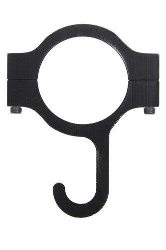 QuickCar 66-920 - Helmet Hook - Clamp-On - Aluminum - Black Anodized - 1-3/4 in OD Tube - Each