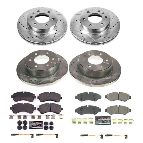 PowerStop K8661 - Power Stop 19-21 Mercedes-Benz Sprinter 2500 Front & Rear Z23 Evolution Brake Kit