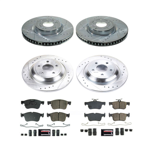 PowerStop K8644 - Power Stop 20-21 Lincoln Corsair Front & Rear Z23 Evolution Brake Kit