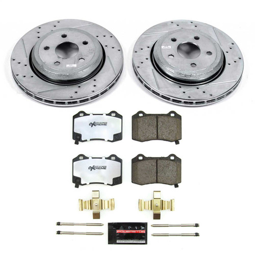 PowerStop K8758-36 - Power Stop 18-21 Jeep Grand Cherokee Rear Z36 Truck & Tow Brake Kit