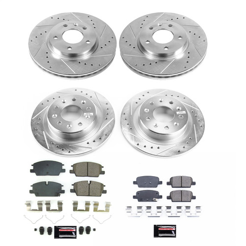 PowerStop K8800 - Power Stop 2021 Chevrolet Malibu Front & Rear Z23 Evolution Brake Kit