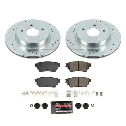 PowerStop K8771 - Power Stop 2021 Nissan Rogue Rear Z23 Evolution Brake Kit
