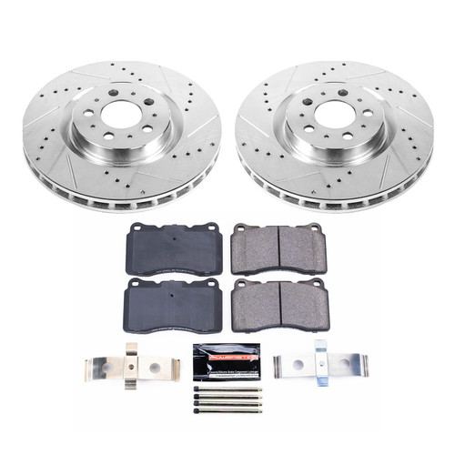 PowerStop K8845 - Power Stop 04-07 Volvo S60 Front Z23 Evolution Brake Kit