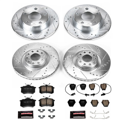PowerStop K950 - Power Stop 02-04 Audi A6 Quattro Front & Rear Z23 Evolution Sport Brake Kit