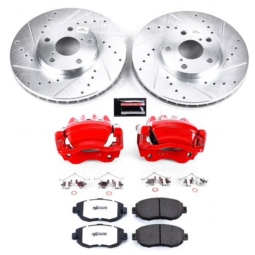 PowerStop KC1077A-26 - Power Stop 02-10 Lexus SC430 Front Z26 Street Kit w/Cals