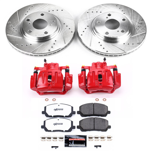 PowerStop KC1137-36 - Power Stop 01-07 Toyota High Lander Front Z36 Truck & Tow Brake Kit w/Calipers