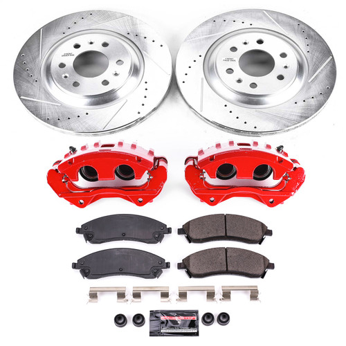 PowerStop KC1449 - Power Stop 04-09 Cadillac SRX Front Z23 Evolution Sport Brake Kit w/Calipers