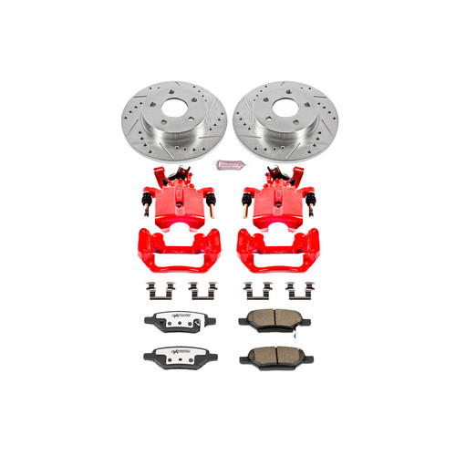 PowerStop KC1616-26 - Power Stop 05-07 Chevrolet Cobalt Rear Z26 Street Warrior Brake Kit w/Calipers