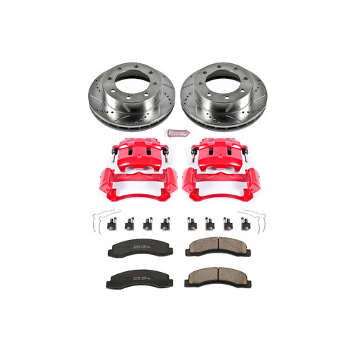 PowerStop KC1885 - Power Stop 1999 Ford F-250 Super Duty Front Z23 Evolution Sport Brake Kit w/Calipers