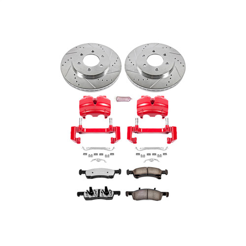 PowerStop KC1933-36 - Power Stop 03-06 Lincoln Navigator Front Z36 Truck & Tow Kit w/Cals