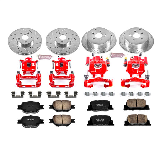 PowerStop KC2315 - Power Stop 05-10 Scion tC Front & Rear Z23 Evolution Sport Brake Kit w/Calipers