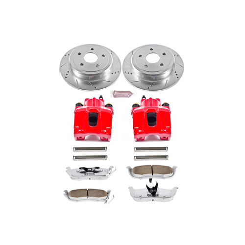 PowerStop KC2221-26 - Power Stop 06-10 Jeep Commander Rear Z26 Street Warrior Brake Kit w/Calipers