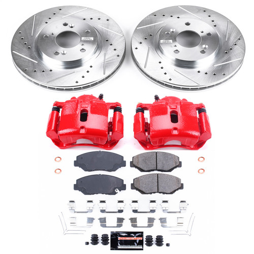 PowerStop KC2302 - Power Stop 03-08 Honda Pilot Front Z23 Evolution Sport Brake Kit w/Calipers