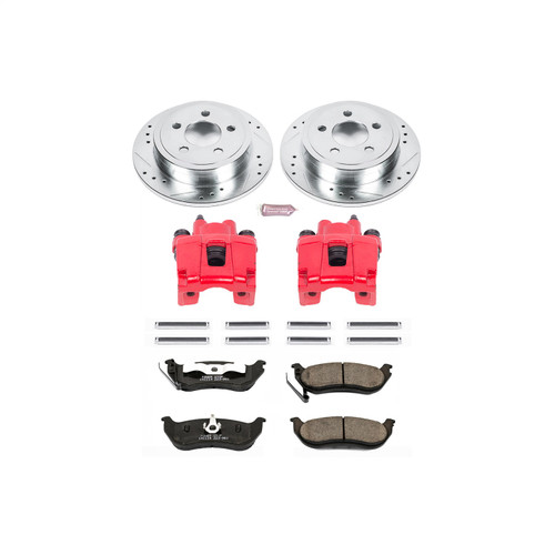 PowerStop KC2197 - Power Stop 03-07 Jeep Liberty Rear Z23 Evolution Sport Brake Kit w/Calipers