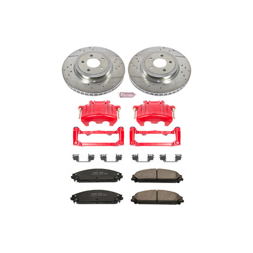 PowerStop KC2560 - Power Stop 05-11 Chrysler 300 Front Z23 Evolution Sport Brake Kit w/Calipers