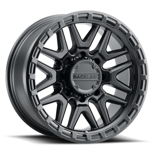 Raceline 953B-89060-12 - 953B Krank 18x9in / 6x139.7 BP / -12mm Offset / 106.1mm Bore - Satin Black Wheel