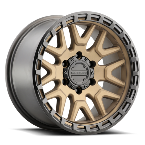 Raceline 953BZ-79060-12 - 953BZ Krank 17x9in / 6x139.7 BP / -12mm Offset / 106.1mm Bore - Bronze Wheel