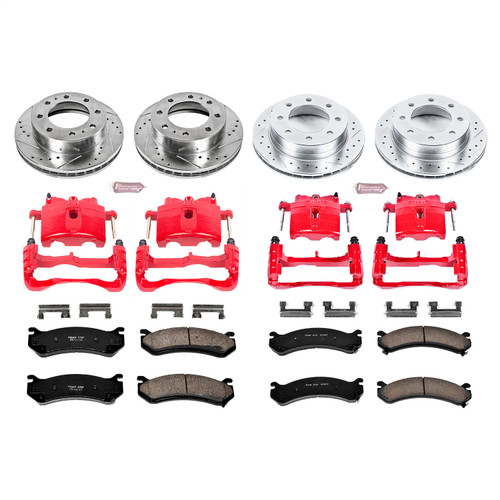PowerStop KC4423 - Power Stop 2004 Chevrolet Silverado 2500 HD Front & Rear Z23 Evolution Sport Brake Kit w/Calipers