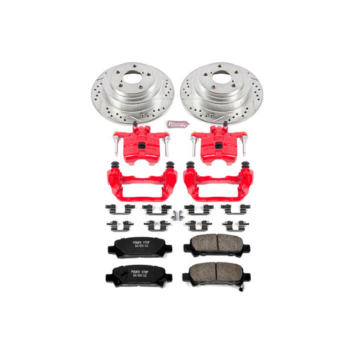 PowerStop KC449 - Power Stop 98-03 Subaru Forester Rear Z23 Evolution Sport Brake Kit w/Calipers