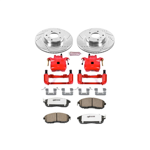 PowerStop KC3140-26 - Power Stop 03-05 Infiniti G35 Front Z26 Street Warrior Brake Kit w/Calipers