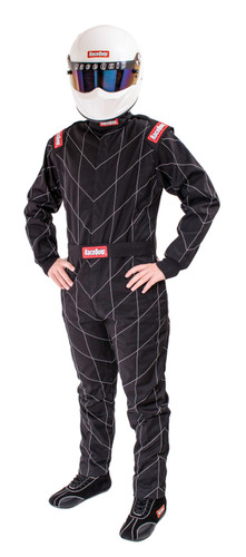 Racequip 130903 - Black Chevron-1 Suit - SFI-1 Medium