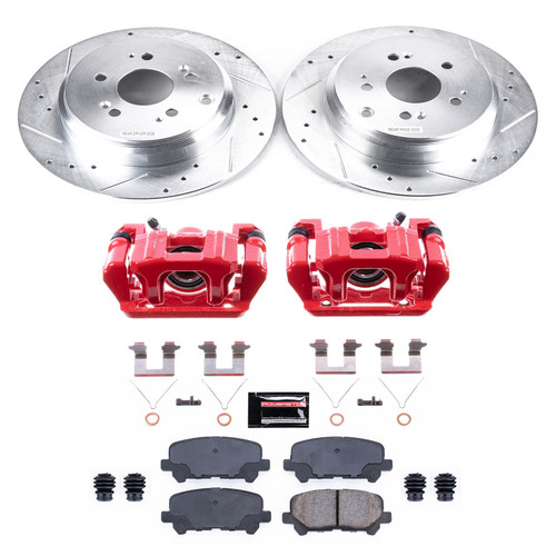 PowerStop KC4685B - Power Stop 09-11 Honda Pilot Rear Z23 Evolution Sport Brake Kit w/Calipers PowerStop KC4685B - Power Stop 09-11 Honda Pilot Rear Z23 Evolution Sport Brake Kit w/Calipers