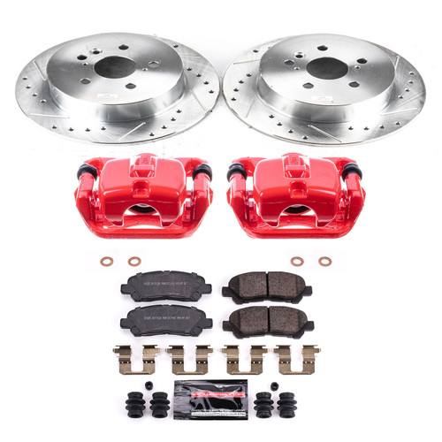 PowerStop KC4714 - Power Stop 08-09 Toyota Highlander Rear Z23 Evolution Sport Brake Kit w/Calipers