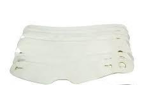 Racequip 203218RQP - 2mm Clear Helmet Face Shield Tear-Offs - Vesta - Pack of 20
