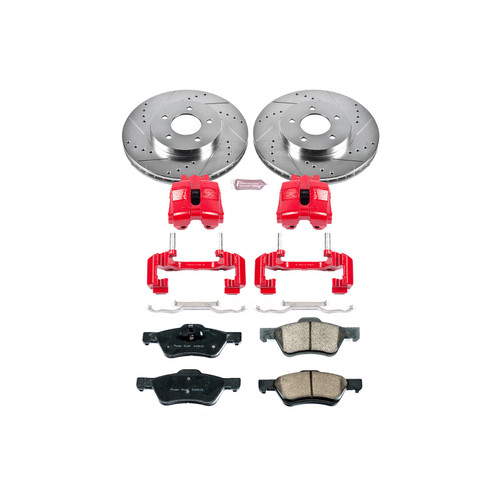 PowerStop KC5572 - Power Stop 10-12 Ford Escape Front Z23 Evolution Sport Brake Kit w/Calipers