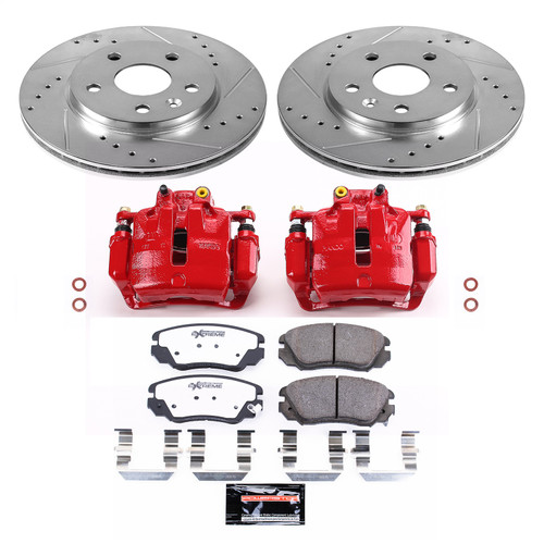 PowerStop KC5522-26 - Power Stop 11-16 Buick LaCrosse Front Z26 Street Warrior Brake Kit w/Calipers