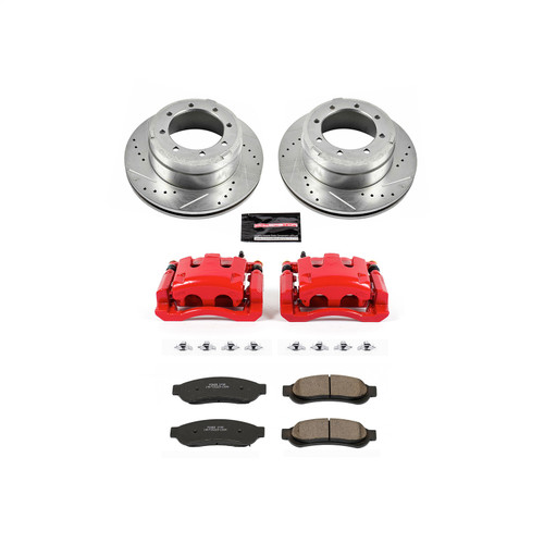 PowerStop KC5579 - Power Stop 10-12 Ford F-350 Super Duty Rear Z23 Evolution Sport Brake Kit w/Calipers