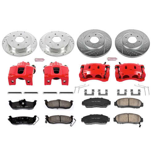 PowerStop KC5822 - Power Stop 12-15 Nissan Armada Front & Rear Z23 Evolution Sport Brake Kit w/Calipers