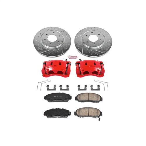 PowerStop KC5821 - Power Stop 12-15 Nissan Armada Front Z23 Evolution Sport Brake Kit w/Calipers
