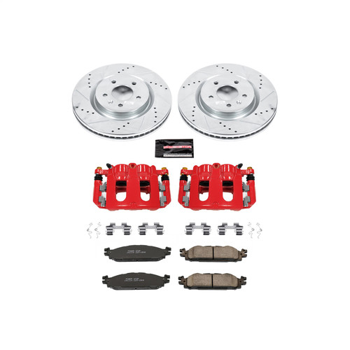 PowerStop KC5583 - Power Stop 11-19 Ford Explorer Front Z23 Evolution Sport Brake Kit w/Calipers