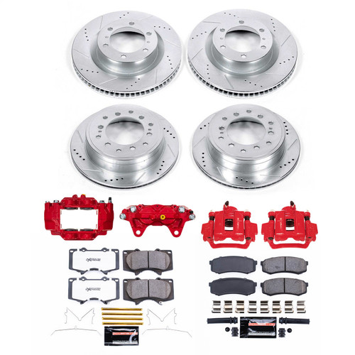 PowerStop KC5874A - Power Stop 15-22 Toyota 4Runner Front & Rear Z23 Evolution Kit w/Calipers