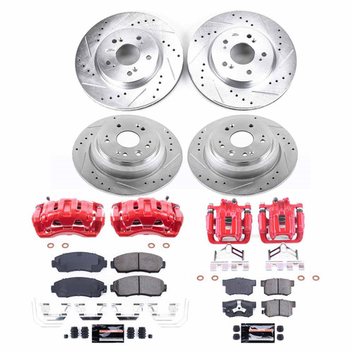 PowerStop KC5816 - Power Stop 12-15 Honda Crosstour Front & Rear Z23 Evolution Kit w/Calipers PowerStop KC5816 - Power Stop 12-15 Honda Crosstour Front & Rear Z23 Evolution Kit w/Calipers