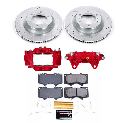 PowerStop KC5873A - Power Stop 15-22 Toyota 4Runner Front Z23 Evolution Kit w/Cals