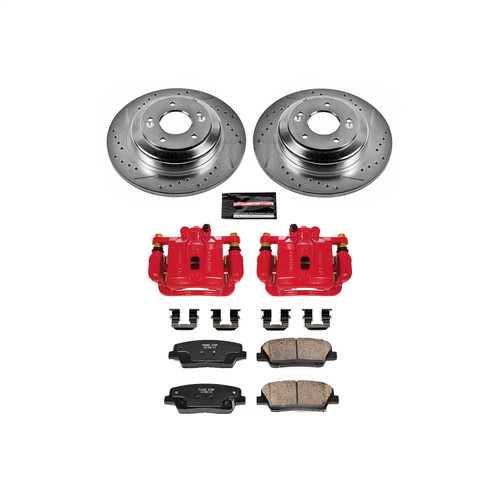 PowerStop KC6168 - Power Stop 10-16 Hyundai Genesis Coupe Rear Z23 Evolution Sport Brake Kit w/Calipers