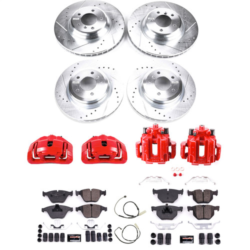 PowerStop KC6057 - Power Stop 11-13 BMW 335i Front & Rear Z23 Evolution Sport Brake Kit w/Calipers