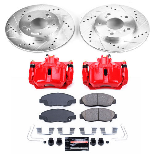 PowerStop KC6319 - Power Stop 12-15 Honda Civic Front Z23 Evolution Sport Brake Kit w/Calipers